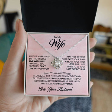 romantic necklace gift expressing an unbreakable bond with your wife