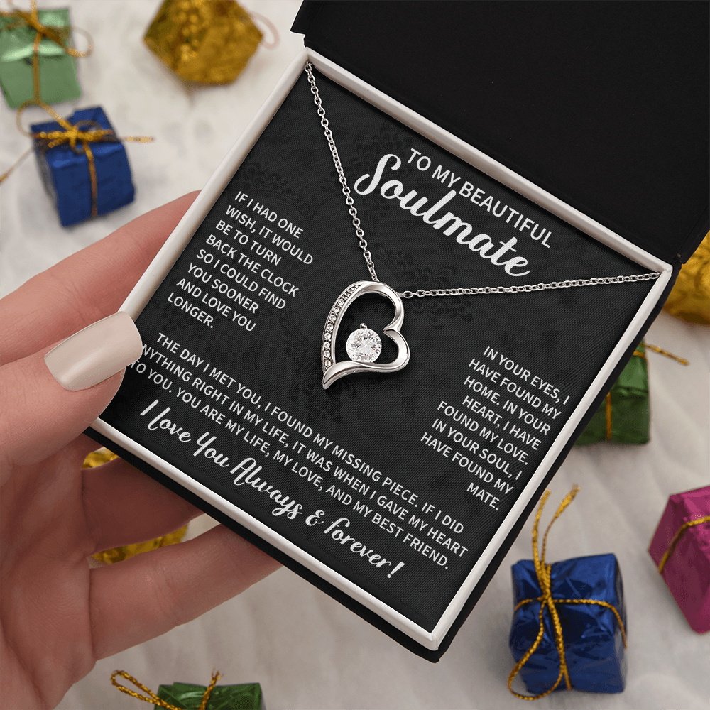 meaningful soulmate jewelry gift for wife celebrating an unbreakable bond