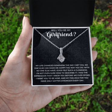 will you be my girlfriend necklace - Girlfriend Idea Gift, Proposal Jewelry, Creative Ways To Ask A Girl Out Gift - Beauty Belliss