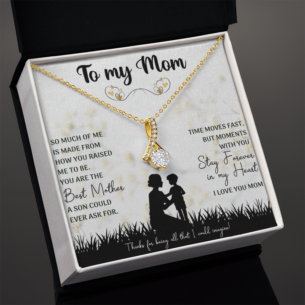 You Are The Best Mother Alluring Beauty Necklace, Mom Necklace, Mom Birthday Gift, Mother's Day Gifts - Beauty Belliss