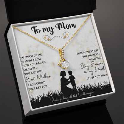 You Are The Best Mother Alluring Beauty Necklace, Mom Necklace, Mom Birthday Gift, Mother's Day Gifts - Beauty Belliss